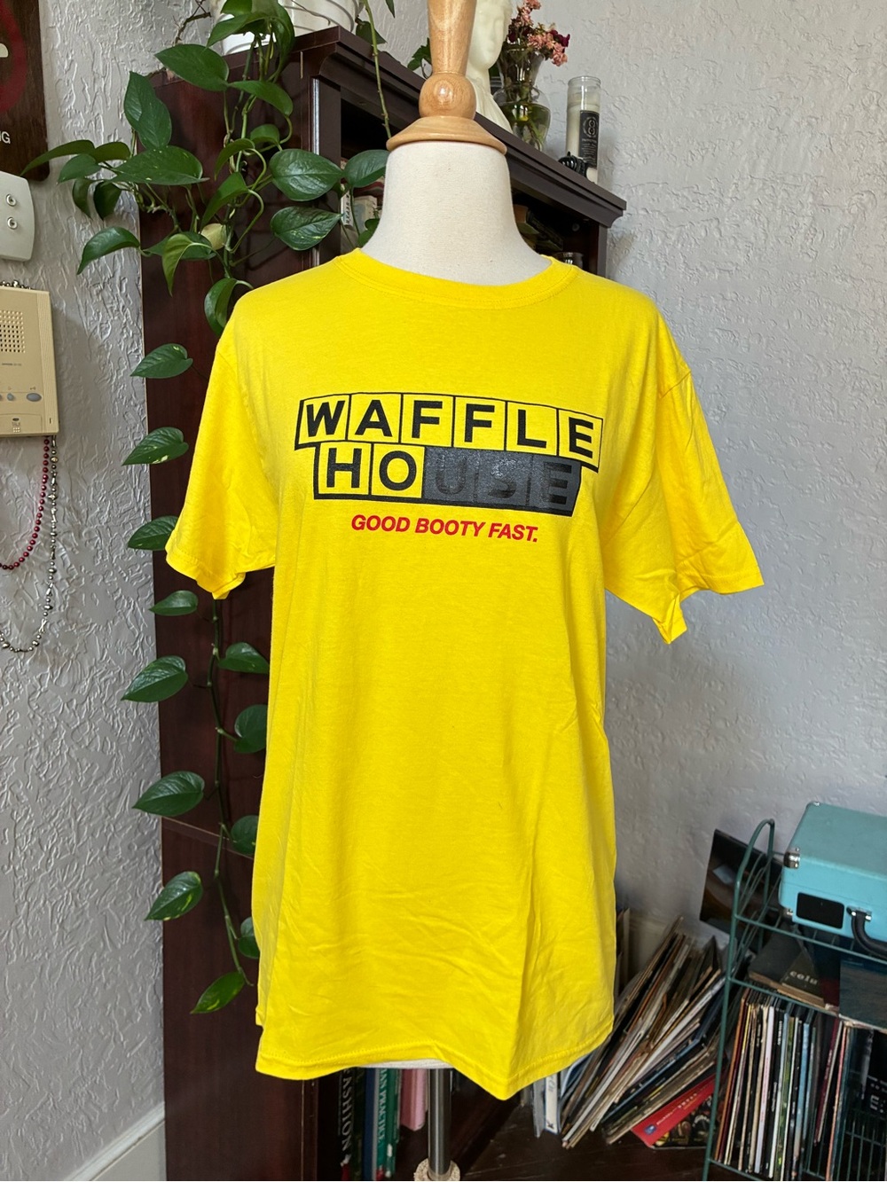 Waffle House Yellow Logo Tee - "Good Booty Fast"
